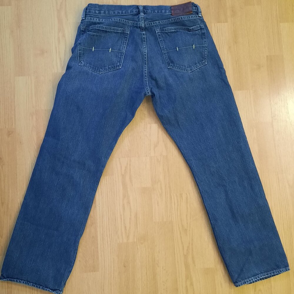 Polo Ralph Lauren 867 Jeans Men's Size 34X30 Denim Blue Classic Fit Leather Tag - Picture 4 of 10